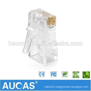 Customized 8P8C cat7 rj45 plug with cable protection cover